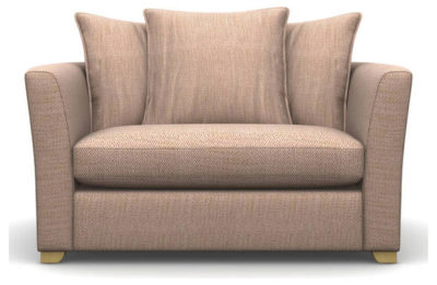 Heart of House Libby Fabric Cuddle Chair - Old Rose